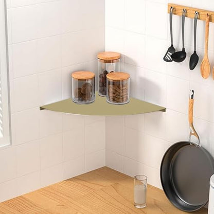 Corner Shelf 304 Stainless Steel Bathroom Shower Shelf Waterproof Wall Mounted Heavy Duty Shower Corner Shelves for Bathroom and Bedroom(Gold, 1 PC) - size: 1PC