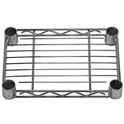 Shelving Inc. 8" d x 12" w Chrome Wire Shelving with 3 Tier Shelves | Weight Capacity 800lbs Per Shelf, Durable Kitchen and Garage Storage Shelves, Adjustable Shelf Organizer Storage Rack - size: 8" d x 12" w x 34" h