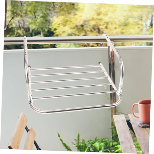 ABOOFAN Foldable Clothes Drying Rack Retractable Telescopic Indoor Outdoor Laundry Shoe Towel Hanging Storage 16.14X14.56X7.28In