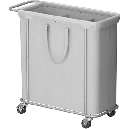 Lifewit 200L Rolling Laundry Basket with Steel Frame, Removable Bag, Silver Gray - color: Silver Gray, size: 200L