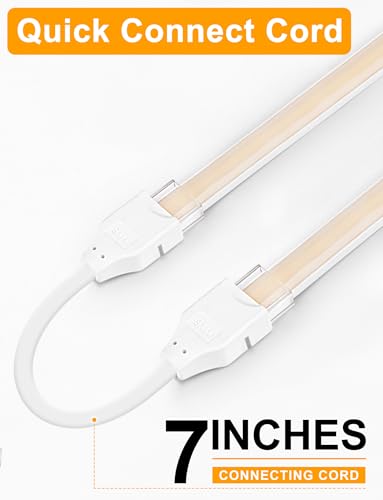 Lamomo COB LED Strip Lights 32.8Ft, Natural White Dimmable Self-Adhesive Led Rope Light with Remote, Flexible Cuttable Waterproof 3000K Silicone Neon Tape Light for Bedroom, Cabinet, 10mm Width - color: Natural White, size: 32.8Ft