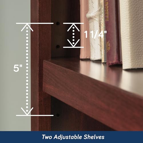Sauder Miscellaneous Storage 3-Shelf Bookcase/ Book shelf, Select Cherry finish - color: Select Cherry Finish