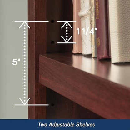 Sauder Miscellaneous Storage 3-Shelf Bookcase/ Book shelf, Select Cherry finish - color: Select Cherry Finish