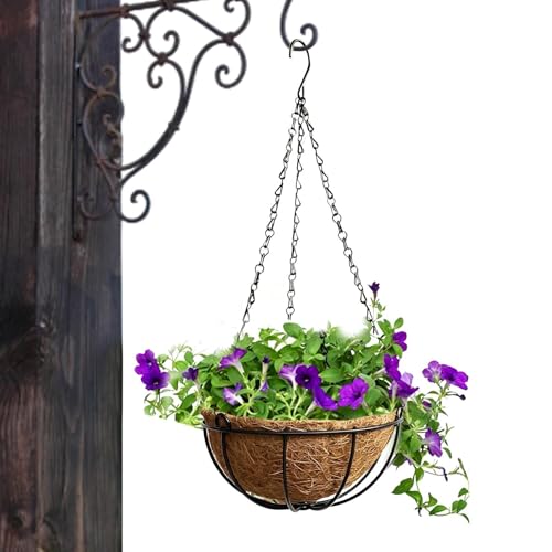 Plant Hanger Flower Pot Indoor | Hangable Planter Basket for Home Office Apartment Living Room Kitchen Balcony Patio Porch Bedroom Nursery Restaurant