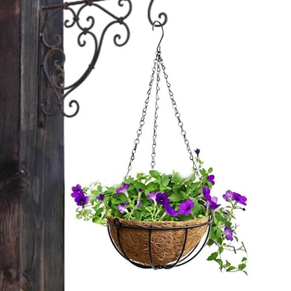 Plant Hanger Flower Pot Indoor | Hangable Planter Basket for Home Office Apartment Living Room Kitchen Balcony Patio Porch Bedroom Nursery Restaurant