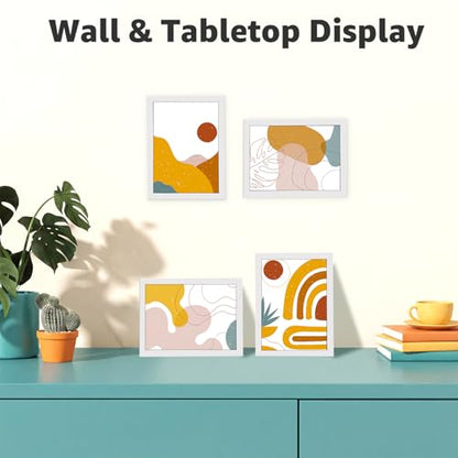 Giftgarden 5x7 Picture Frame Set of 18, Lightweight 5 by 7 Frames Bulk for Gallery Wall Photo Hanging and Tabletop Display, White - color: White*18, size: 5x7