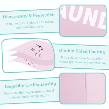 WOOHA 125L Large laundry basket,Collapsible laundry hamper, Tall Clothes Baskets Folding Washing Bin Foldable Fabric Hamper Bags for Bedroom, Closet,Bathroom,College,laundry bag,pink - color: Pink, size: 125L-XXXL