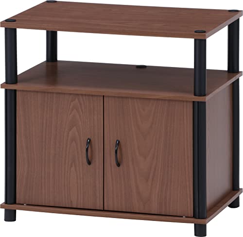 Fuji Boeki 97527 TV Stand, Lowboard, 22 Type, Width 23.6 x Depth 15.6 x Height 22.8 inches (60 x 39.5 x 58 cm), Brown Wood Grain TV Rack with Door Storage, Assembly Product - color: Braun