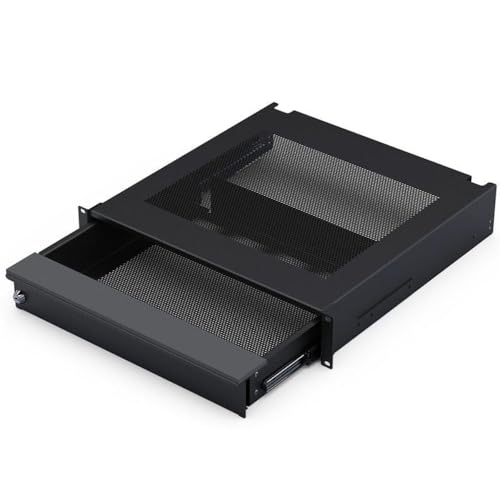 Penn Elcom 2U Laptop Security Drawer for Audio/IT/AV/DJ Racks EX-6302B - size: Lockable 2U