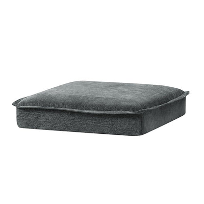 HULALA HOME Seat Cushion Cover for Sectional Sofa Couch, Grey（Cushion is not Included） - color: Grey, size: Seat Cushion Cover