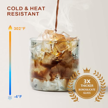 Glass Coffee Canister 900ml x 2 Jar, Airtight Food Storage Container with Pop Lid, Kitchen High Borosilicate Glass Contianers For Tea Coffee Bean Sugar - color: 900ml * 2 Coffee