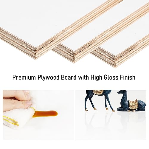 Floating TV Shelf in Solid Wood, 73'' High Gloss Wall Mounted TV Cabinet, Floating Shelves with Door & Drawers, Modern Entertainment Media Console Center Large Storage TV Bench (White) - size: 72.83''