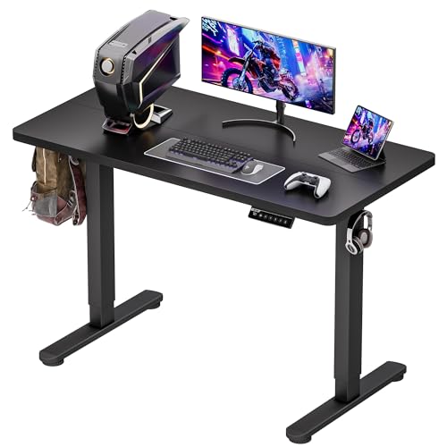 BIZUM Standing Desk Electric Adjustable Computer Desk-Stand up Desk Office Gaming Home Office Memory Desks 48x24 inches Black - color: Black, size: 47.2*23.6 Inch