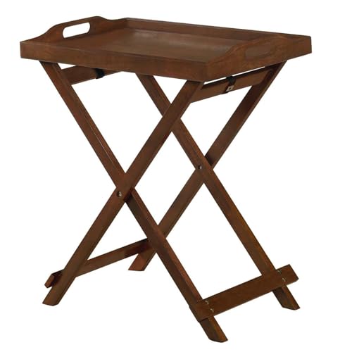 Convenience Concepts Designs2Go Folding Tray Table, Espresso - color: Espresso