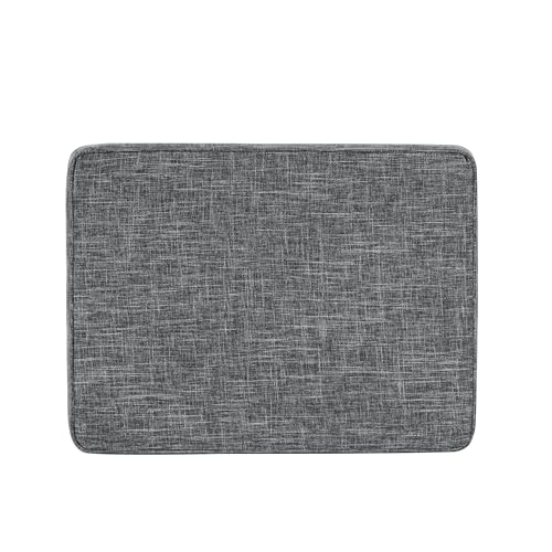 HomePop 24" Medium Square Storage Ottoman - Grey - color: Grey