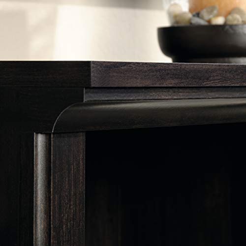 Sauder 3 Tier Book Shelf Wooden Bookcase Multipurpose Bookshelf for Home Office, Living Room, in Estate Black | Multipurpose - color: Estate Black Finish
