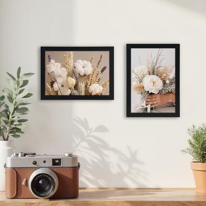 Giftgarden 5x7 Picture Frame Black Set of 3, Thin Photo Frames 5 by 7 for Wall and Tabletop Display - color: Black*3, size: 5x7