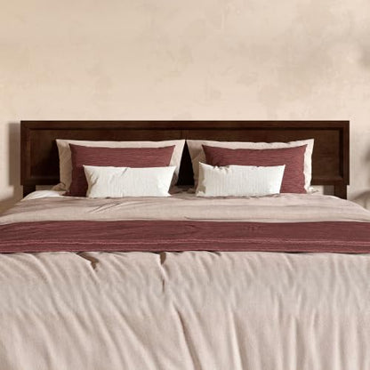 AFI, Sophia Adjustable Modern King Wood Headboard, Walnut - color: Walnut, size: King (U.S. Standard)