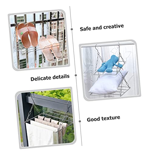 Stainless Steel Laundry Hanger Drying Rack for Dorm Room Compact Hanging Racks for Clothes