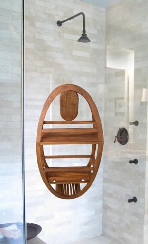 AquaTeak The Original Moa Teak Shower Suction Holder