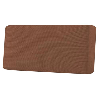 H.VERSAILTEX Super Stretch Individual Seat Cushion Covers Sofa Covers Couch Cushion Covers Slipcover Sets Thick Jacquard Textured Twill Fabric (1 Piece Sofa Cushion Cover, Caramel) - color: Caramel, size: 1 Cushion Sofa