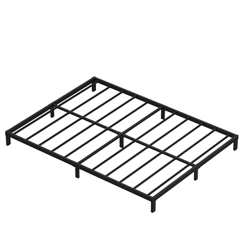 DiaOutro 7 Inch Full Size Bed Frame Heavy Duty Low Profile Metal Platform | Steel Slats Platform No Box Spring Needed Mattress Foundation, Easy Assembly, Noise Free - size: Full, style: 7 Inch