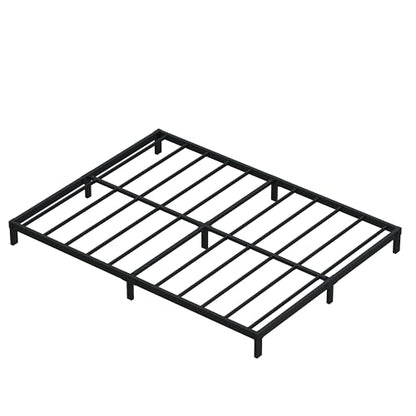 DiaOutro 7 Inch King Bed Frame Heavy Duty Low Profile Metal Platform | Steel Slats Platform No Box Spring Needed Mattress Foundation, Easy Assembly, Noise Free - size: King, style: 7 Inch