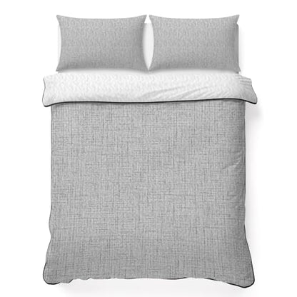 Modern Minimalist Gray Full Quilt Bedding Set,Summer Quilt Lightweight Quilted Coverlet with 2 Pillow Shams, Country Linen Style 3-Piece Bedspread Quilt Set for All Season - size: Full