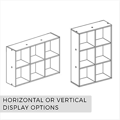 ClosetMaid Mini 6-Cube Desktop or Wall Mount Organizer, Weathered Teak - color: Weathered Teak