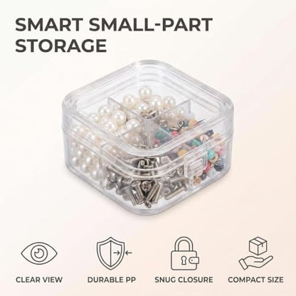 1Pc Floating Frame Box Coin Display Elasticity Membrane Jewelry Storage Box Dustproof For Bracelet Earring Antique Clear Floating Display Holder Elasticity Membrane Jewelry Storage Box (40mm)