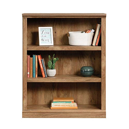 Sauder Miscellaneous Storage 3-Shelf Bookcase/ Book shelf, Sindoori Mango finish - color: Sindoori Mango Finish
