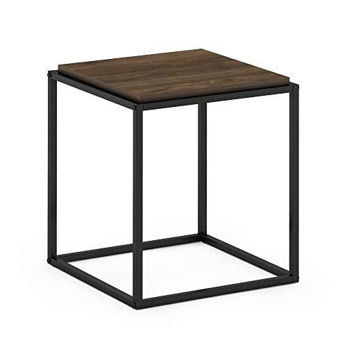Furinno Moretti Cube Modern Stackable End Table Shelf, Columbia Walnut - color: Columbia Walnut, size: Stackable Cube