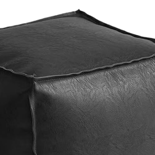 Sturdy Foot Stall - Ottoman Bench | 40cm, Stool with Lid Seating, Sofa Bench with Thick Padding, Ottoman Stall, Feet Stools or Bedroom Dorm Office Home Living - color: Black