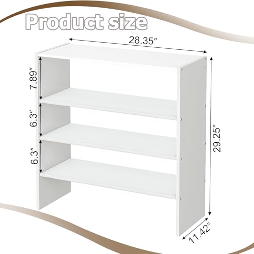X-cosrack 5 Tier Shoe Rack, Stackable Shoe Organizer for Closet, Large Vertical Shoe Shelf with MDF Wood Side Panels & Metal Top, Waterproof Oxford Fabric Shoe Storage for Entryway, Zapateras - size: 1 Pack 5 Tier Standard