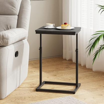 TUTOTAK End Table, Side Table, Tall Couch Table, Sofa Table | for Living Room, Bedroom, Black TB01BK083P - color: Black, size: 1 Pack, style: Large