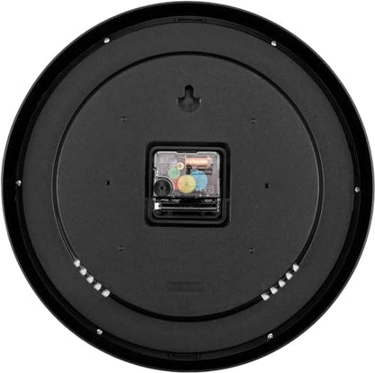 Lumuasky 2 Pack Black Wall Clock,12 Inch Silent Non Ticking Quartz Battery Operated Round Analog Classic Clock for Classroom School Office Living Room Bedroom Home - color: Black-2, size: 12 Inch