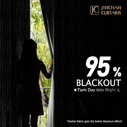 jinchan Boho Blackout Curtains 63 Inch Length Moon Phase Printed Drapes | Grey Farmhouse Curtains for Bedroom Living Room Back Tab Rod Pocket Drapes Room Darkening Window Treatments 2 Panels - color: Luna | Grey, size: 52"W x 63"L (Pack of 2)