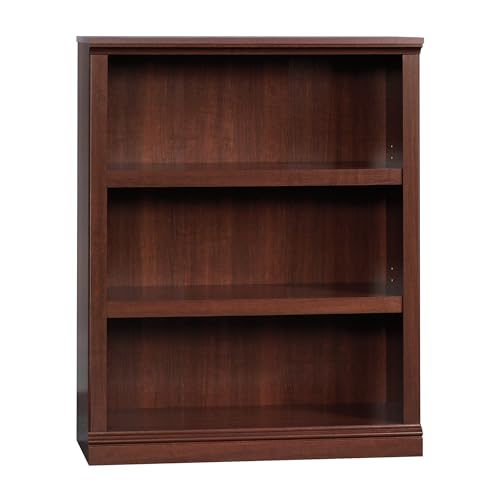 Sauder Miscellaneous Storage 3-Shelf Bookcase/ Book shelf, Select Cherry finish - color: Select Cherry Finish