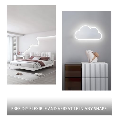 Pandery COB LED Strip Lights Cool White,24V Dimmable led Light Strip KIT with Remote and app Control,6000K 25FT/7.5m 8mmwide Ra>90 Cuttable Flexible Strip Lights for Bedroom,Wardrobe,Cabinet - color: 6000K Cool White, size: 25FT