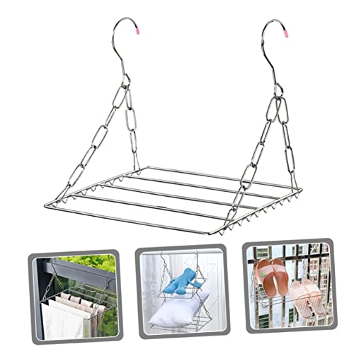 Stainless Steel Laundry Hanger Drying Rack for Dorm Room Compact Hanging Racks for Clothes