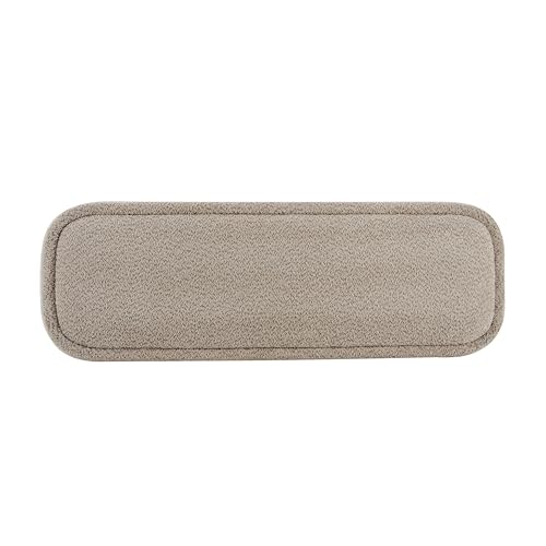 Christopher Knight Home Damas Boucle Upholstered Dining Bench, Wooden Entryway Bench, Long Sofa Footstool for Living Room, Bedroom End of Bed Bench, Khaki+Walnut