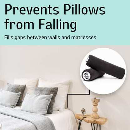 Headboard Wall Protector – Headboard Stoppers for Wall & Headboard Bumpers for Wall – Patented Bed Stabilizer Against Wall – No Screws or Holes Soft Foam for Bed Frame