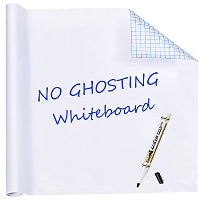HAMIGAR White Board Sticker for Wall 24" x 79" Dry Erase Adhesive Paper | Dry Erase Board Wallpaper, Peel and Stick, Contact Paper Adhesive, No Ghost, can be Cut, Includes 1 Marker, Office Classroom - size: 79"W x 23.6"H