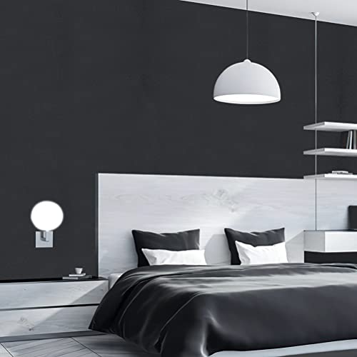 Arthome 35.4''x120'' Black Contact Paper, Self Adhesive Wallpaper Waterproof Gloss PVC Vinyl, Oil Proof,Wallpaper, Black Vinyl Paper for Walls,Furniture Cover Surface,Countertop,Kitchen,Shelf Liner - color: Black Matte, size: 35.4" x 120"