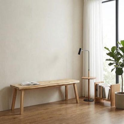 ARROWSTONE Solid Wood Bench for Entryway, Bed Bench, Dining, Plant Stand - Wooden Bench Indoor (47 inches) - size: 47 inches
