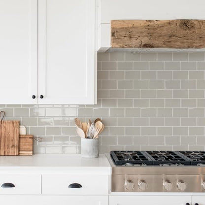STICKGOO Subway Tile Peel and Stick Backsplash, Thicker Design 12" x 12" Stick on Backsplash Tiles for Kitchen, Bathroom, Wall Tile (10 Sheets, Light Gray Beige) - color: Light Gray Beige