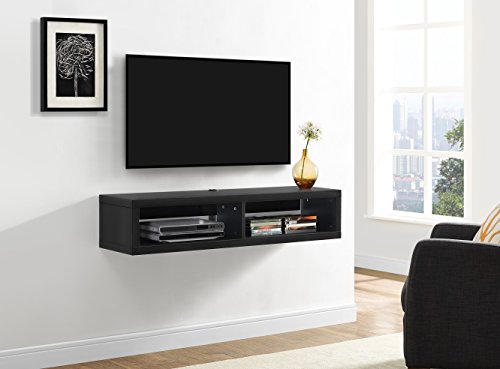 Martin Furniture Shallow Wall Mounted, 48", Black - color: Black, size: 48"