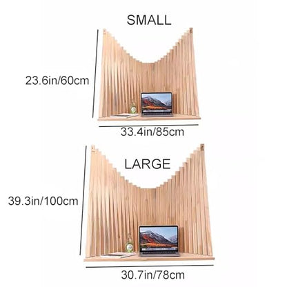 Wall Mounted Table, Art Decor Desk, Fold Down Table for Office Home Kithchen, Modern Style Floating Wall Desk(Size:Small) - size: Small