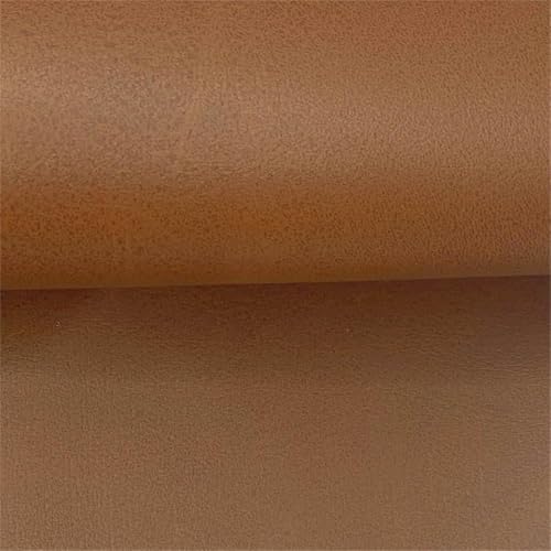 Studio Living Warren 18" Cube Ottoman, Urban Transitional, Fully Assembled, Vegan Leather Fabric, Carmel - color: Caramel