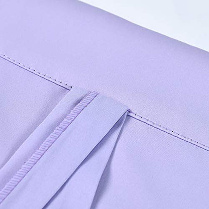 Light Purple Balloon Shades Room Darkening Kitchen Window Curtain - Adjustable Thermal Insulated Tie Up Curtain Panel for Bathroom (34 W x 45 inches Long,1 Panel) - color: Lavender, size: 34"W x 45"H